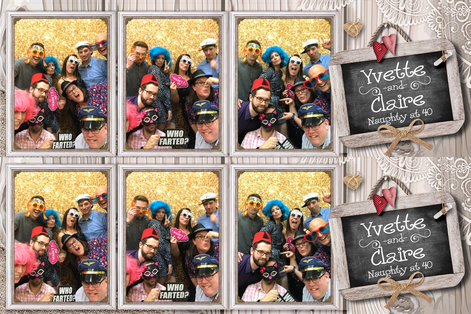 Yvette and Claire’s 40th birthday! - Prints 2 | View more photos from the event at gallery.partydelightsphotobooth.co.uk/u/PartyDelightsPhotoBooth/Yvette-and-Claire’s-40th-birthday-Prints-2